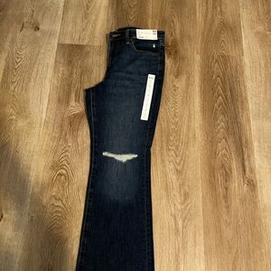 Uniqlo Dark Blue Flare Jeans